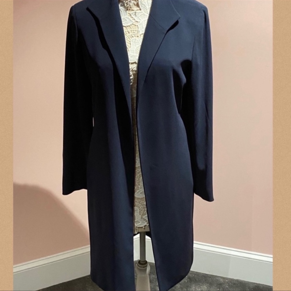 Rena Rowan Navy Blue Open Coat